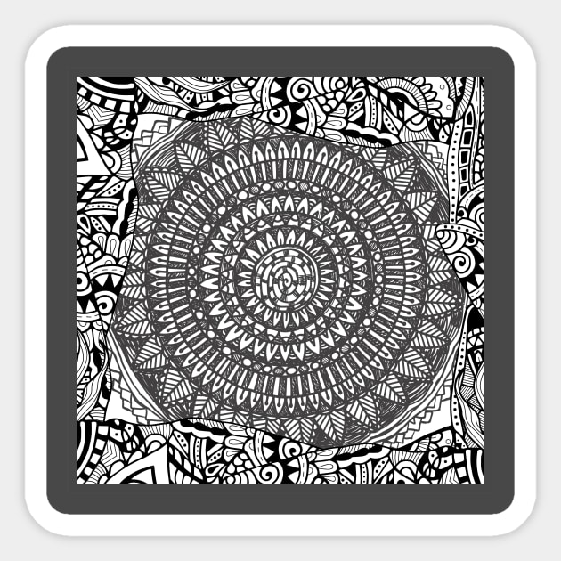 Zentangle mandala Sticker by ComPix